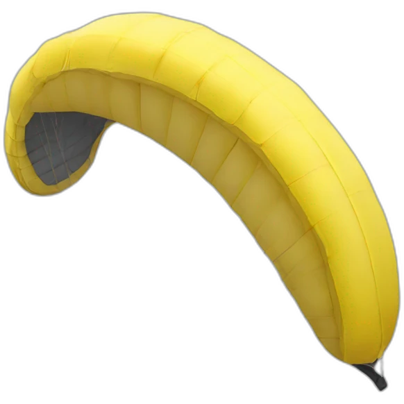 banana paragliding emoji