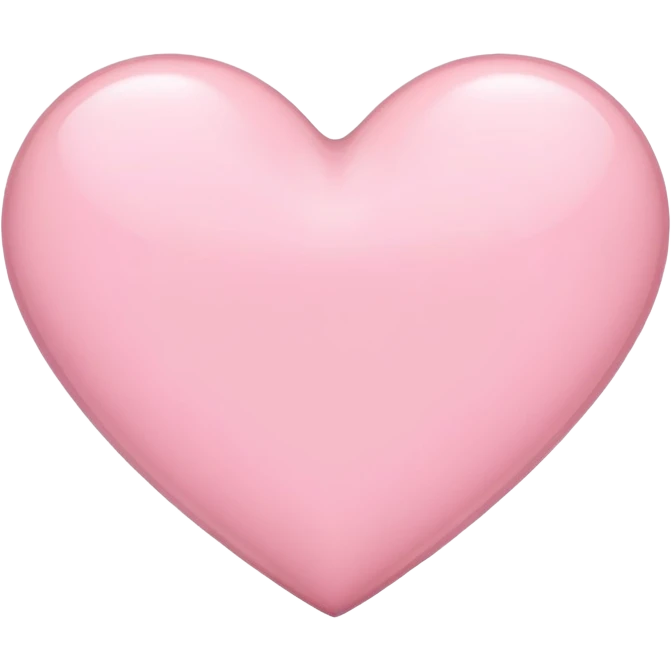 light pink heart emoji