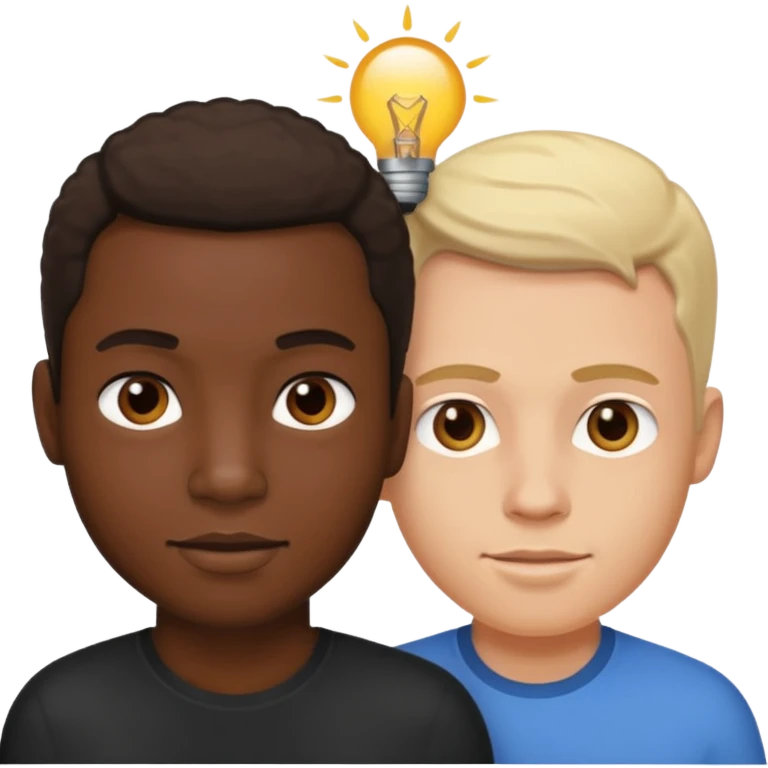 black male and white male sex emoji