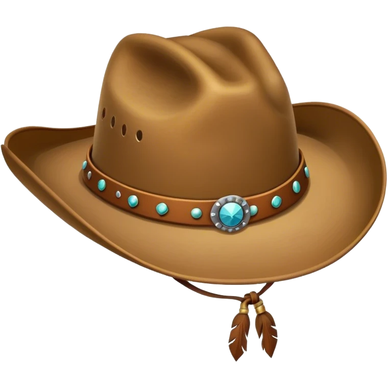 Cowgirl hat emoji