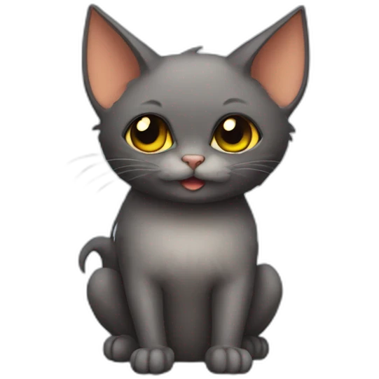 Bat winged cat emoji