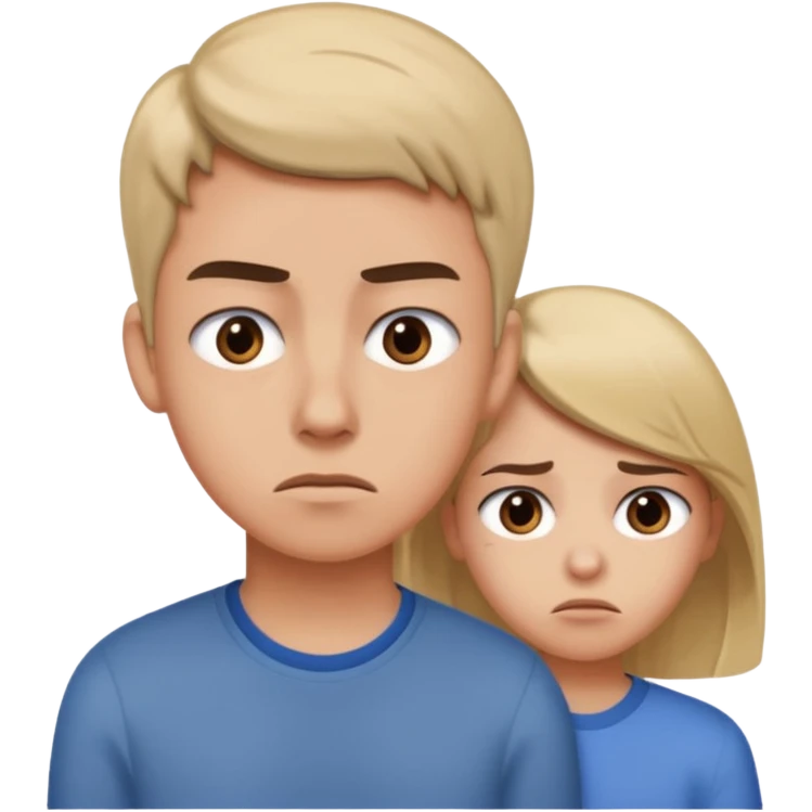  teenager rolling eyes up with parent in the disance behind them. The teenager is showing Indifference - lack of interest, concern, or sympathy - emoji