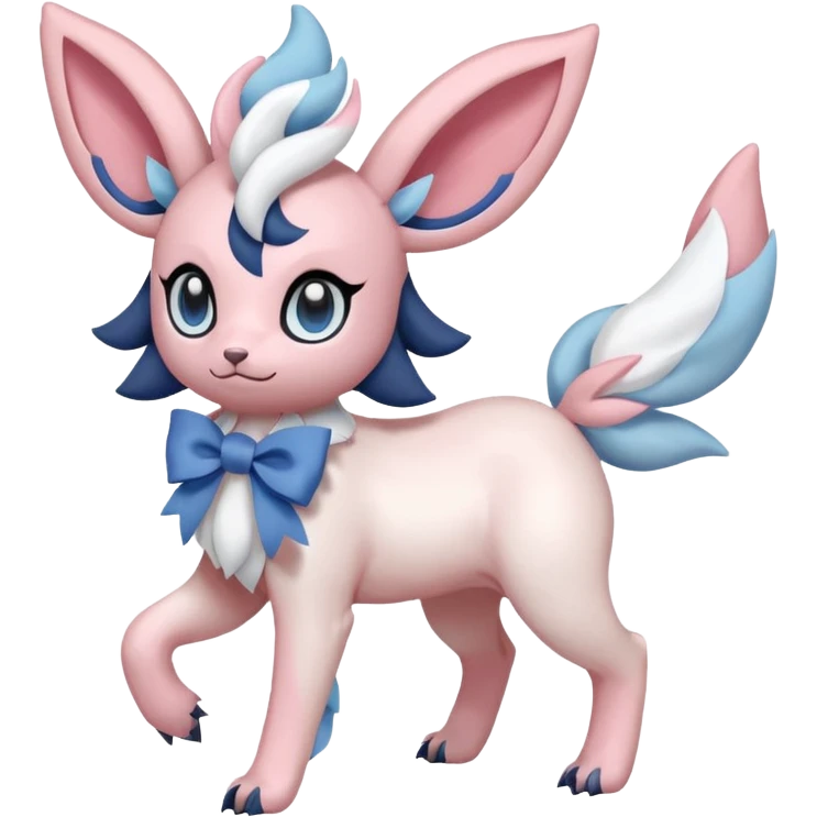 Pastel Absol-Sylveon-fusion (full body) emoji