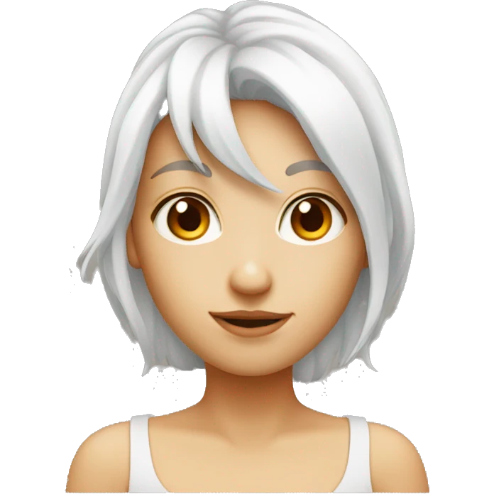 Orange hair
White skin
Small nose
Small eyes emoji