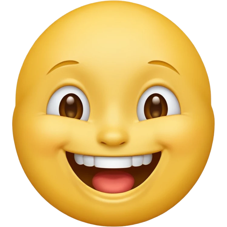 laughing face emoji, classic yellow emoji