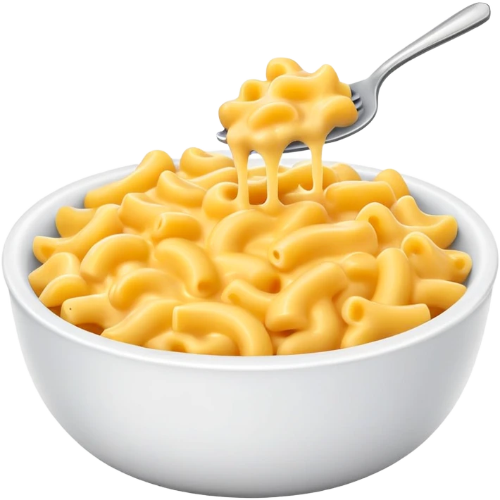 Mac n Cheese in a bowl emoji