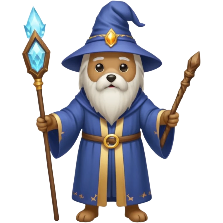 Dog wizard emoji