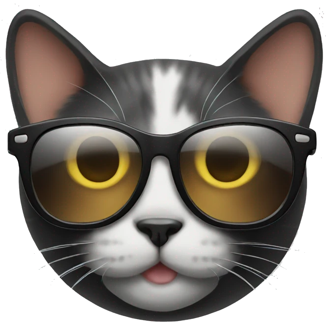 Cat with sunglasses emoji