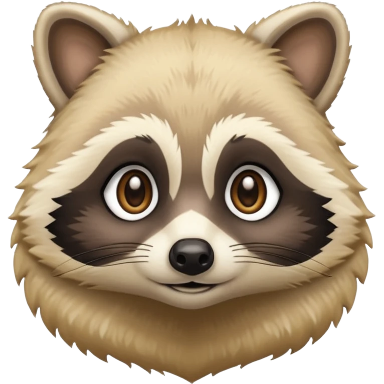 Blonde raccoon emoji
