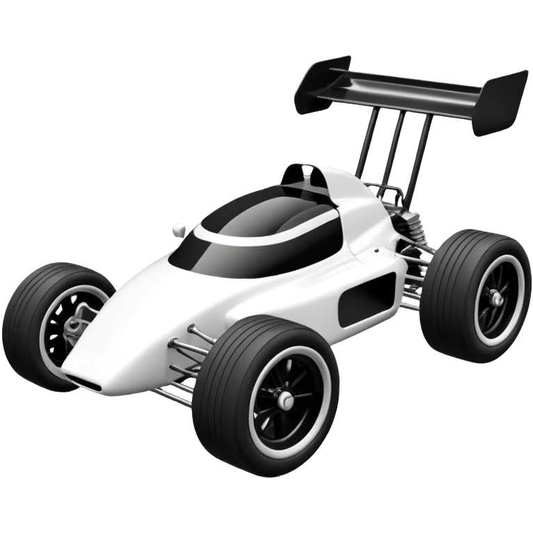 Race car whose frame and suspension is made of shopping cart material with a high torque steering servo and simple bodywork  emoji