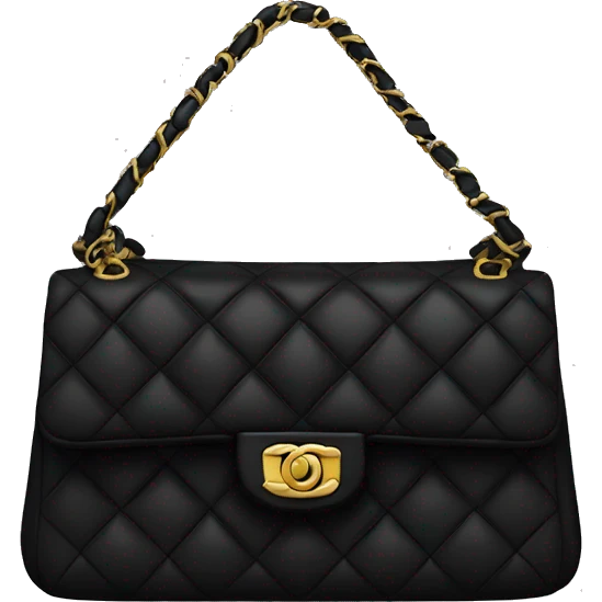 Black Chanel bag emoji