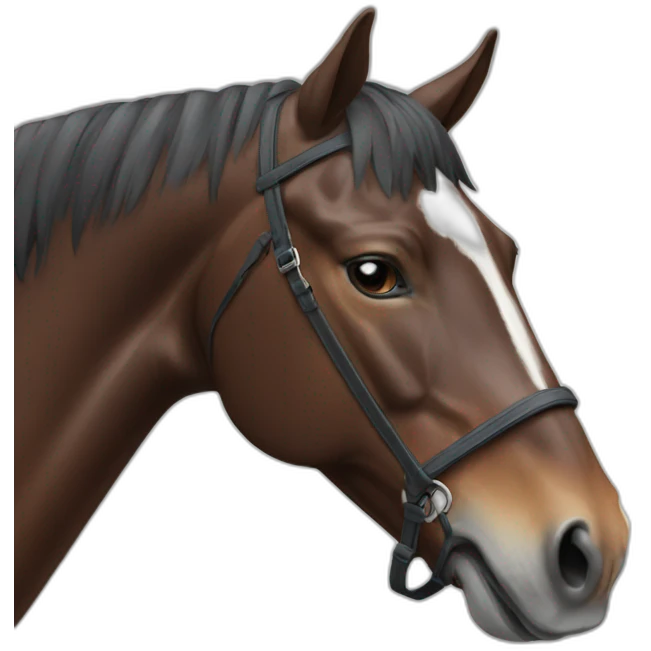 Cheval réaliste emoji