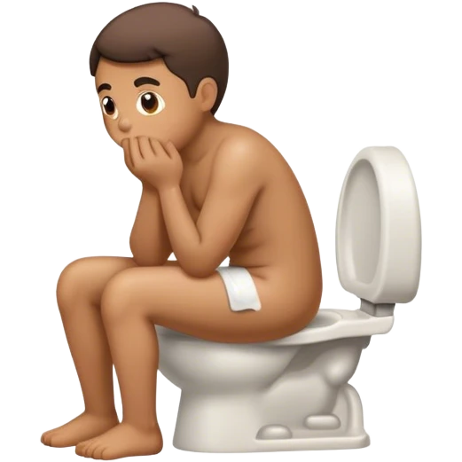 somone pooping emoji