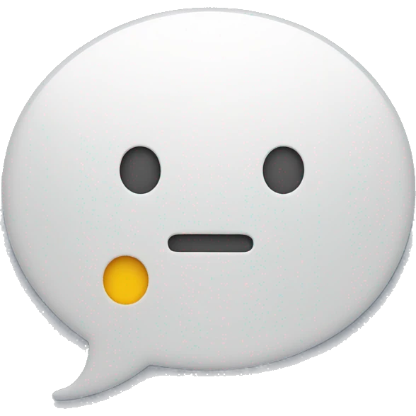 speech bubble with exclamation emoji