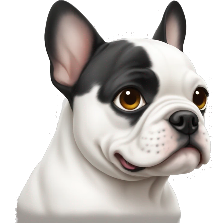 White French bulldog  emoji