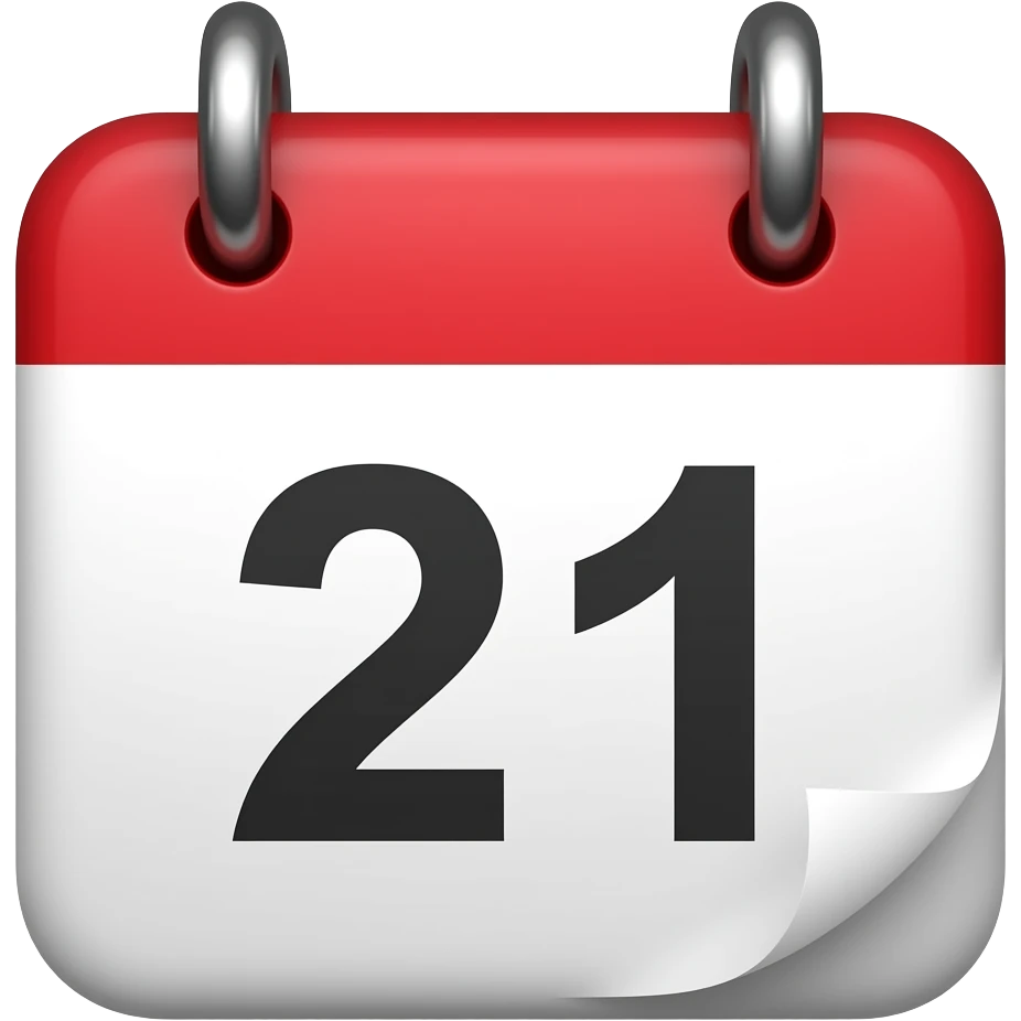 21th in calander only emoji