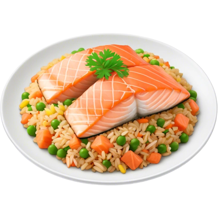 三文鱼炒饭 emoji