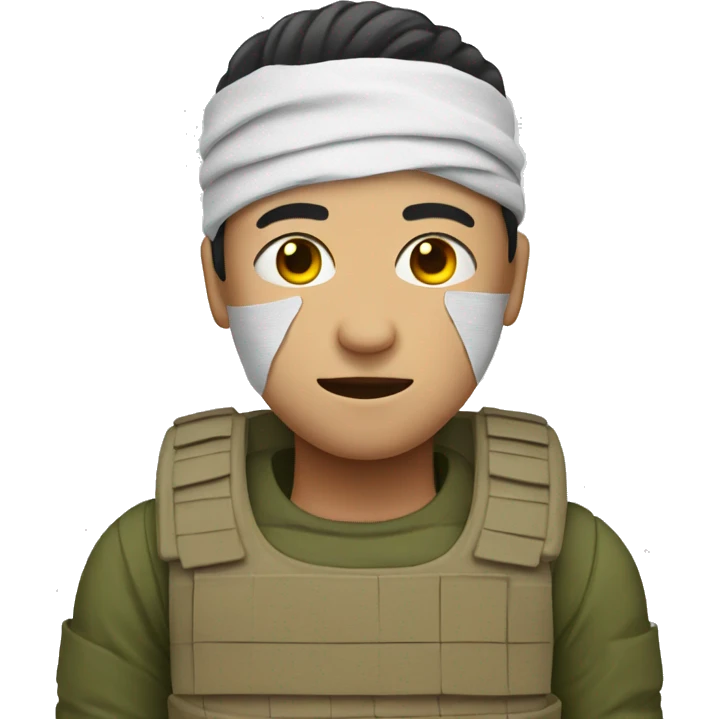 oldier with bandaged head emoji