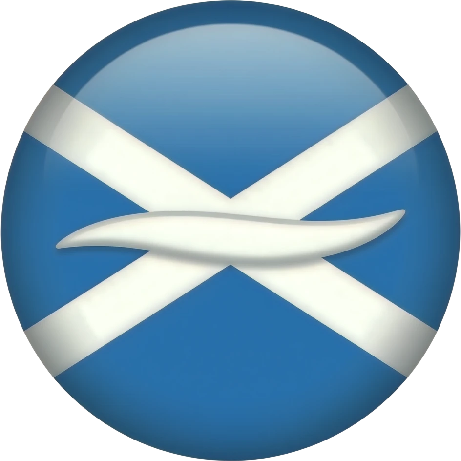 Flag of the Shetland Islands in the North Sea located in the North Sea emoji