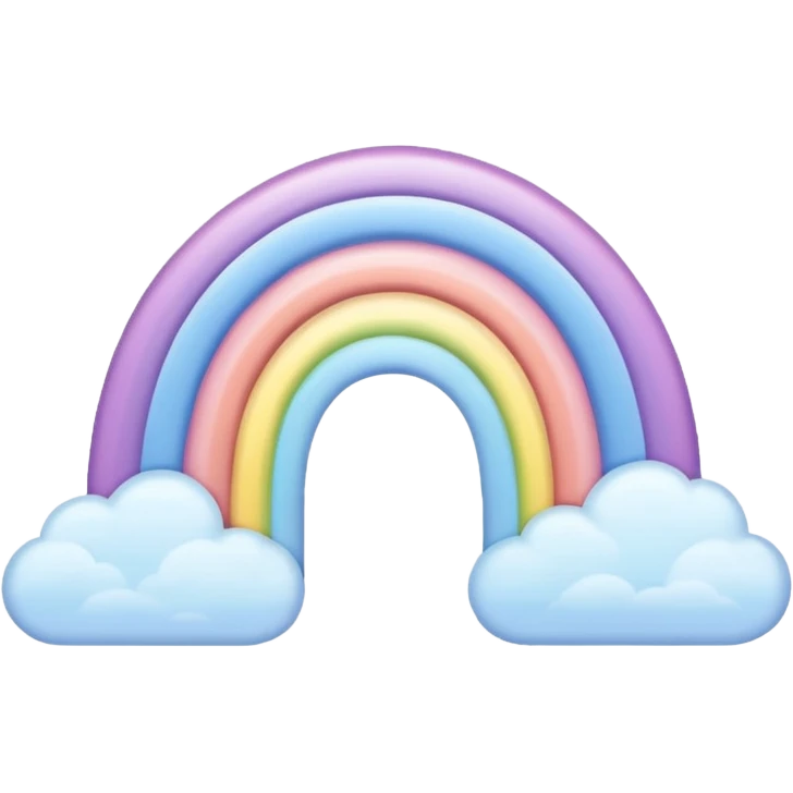 Pastel rainbow emoji