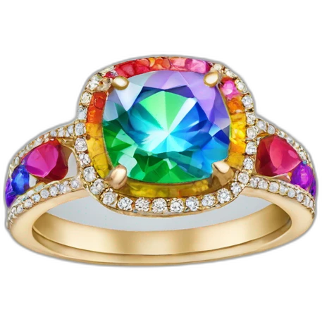 Jonathan Toews as rainbow diamond ring emoji