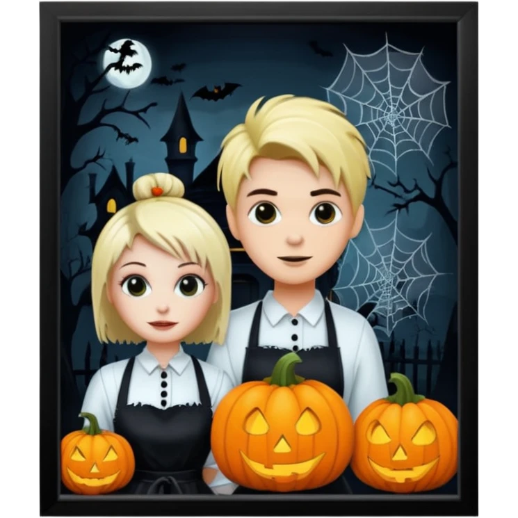 halloween hairdresser saloon emoji