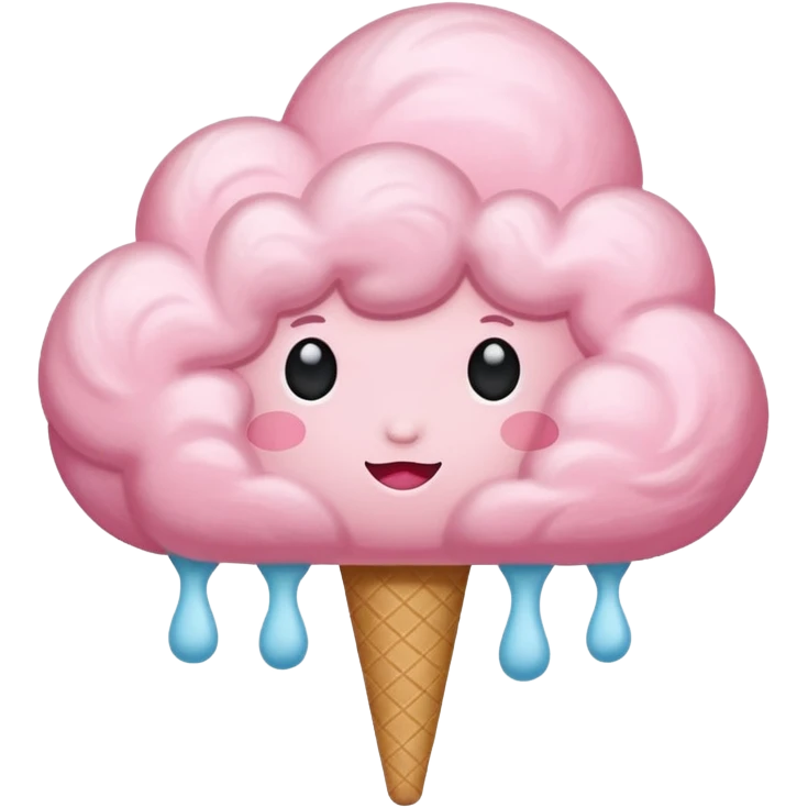 pink cloud simple emoji