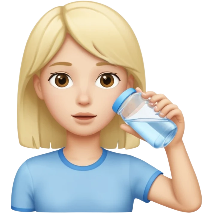Femboy drinking water emoji