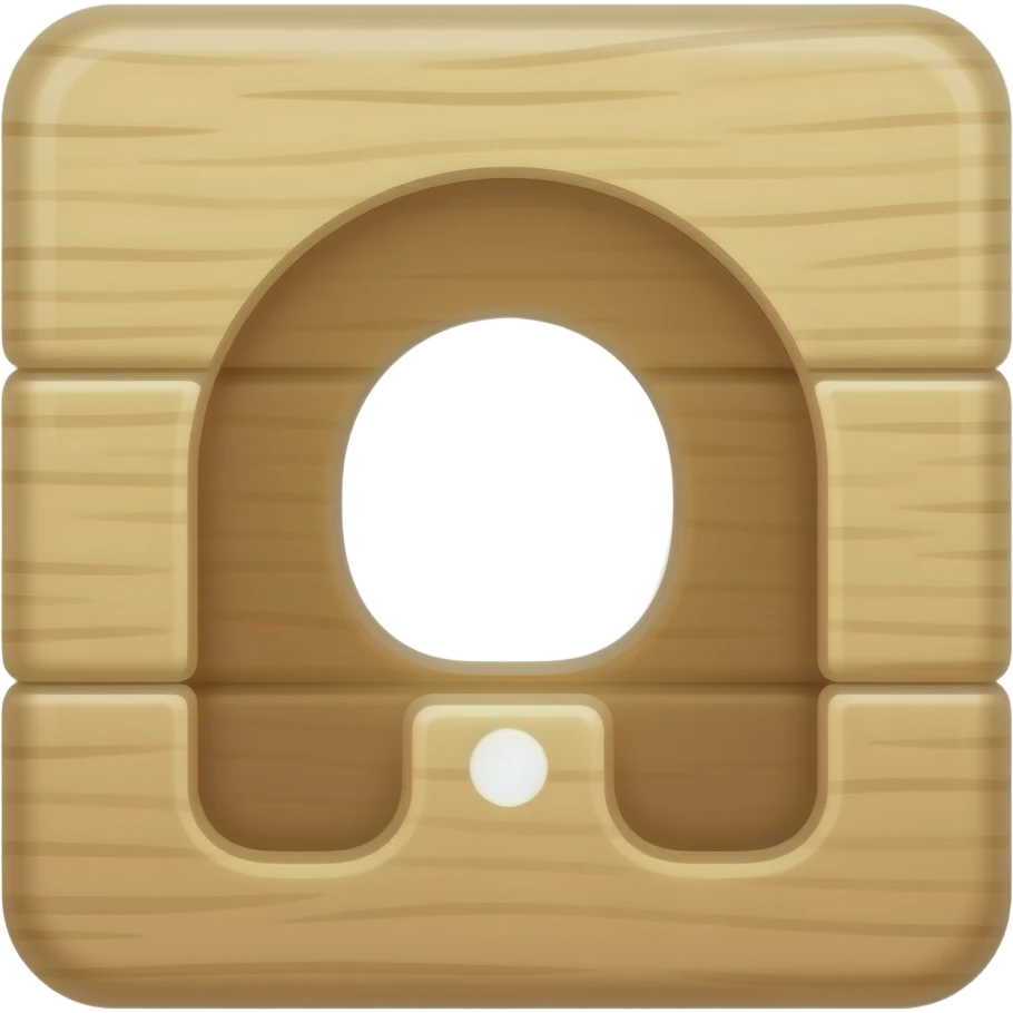 wooden shape blocks emoji