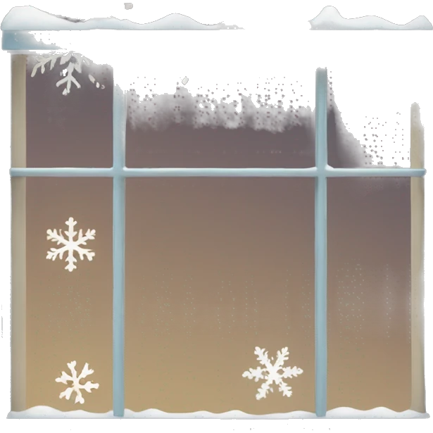 Window with snowflakes emoji