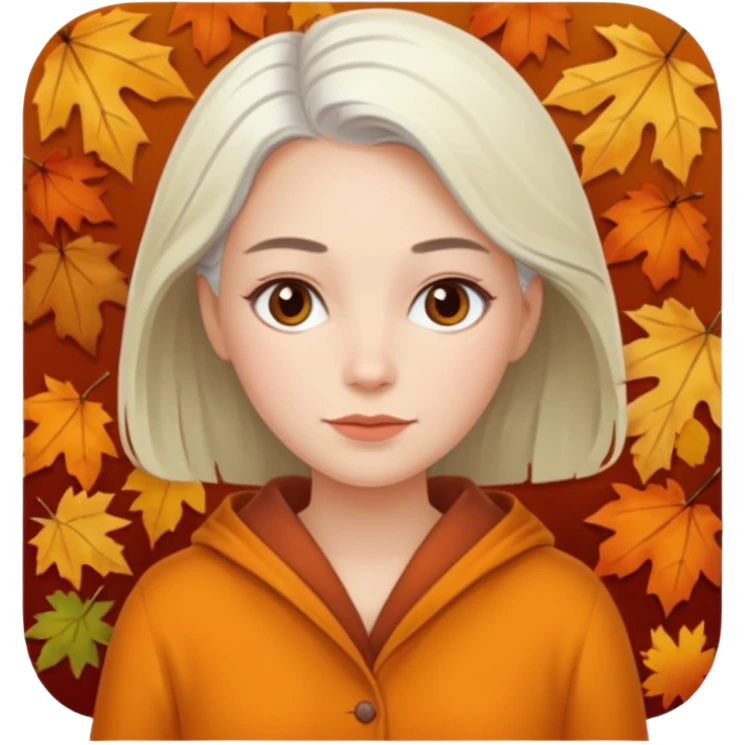 Falla adulta, no capelli bianchi e no vecchia con il pigiama emoji