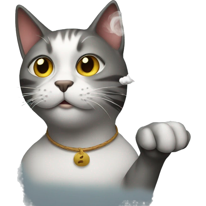smoking cat emoji