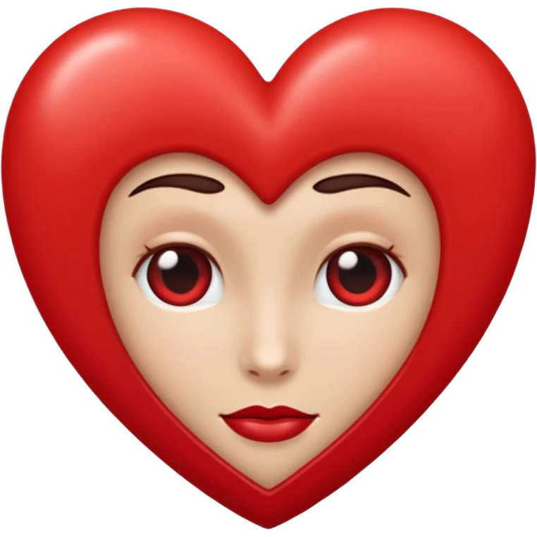 Un cœur écrit 100 % emoji