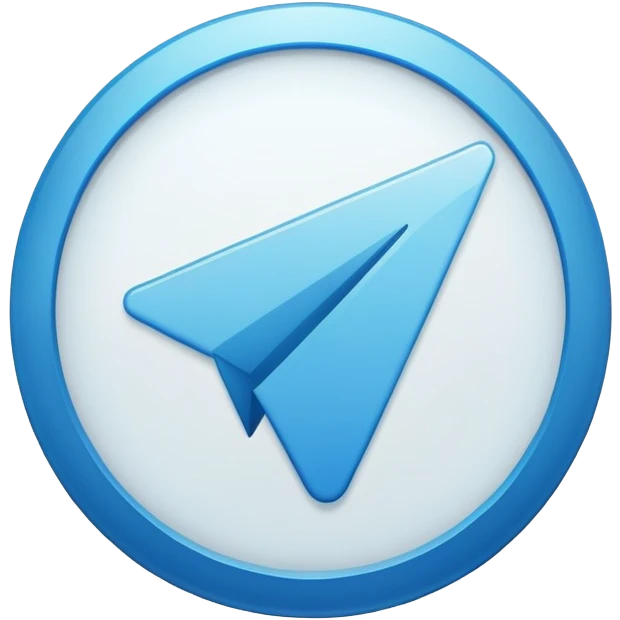 Telegram verification badge, blue circle with white checkmark emoji