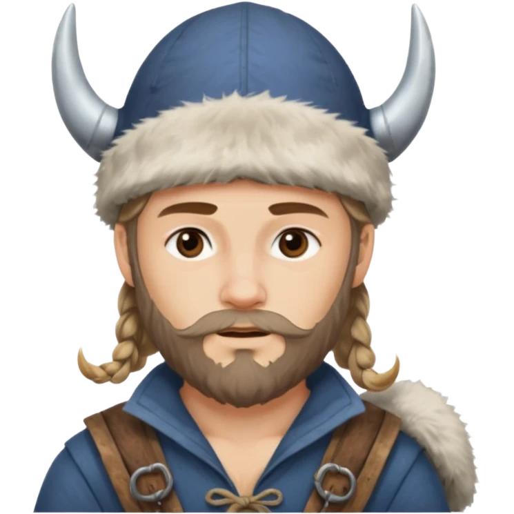 Young viking sailor on ship deck emoji