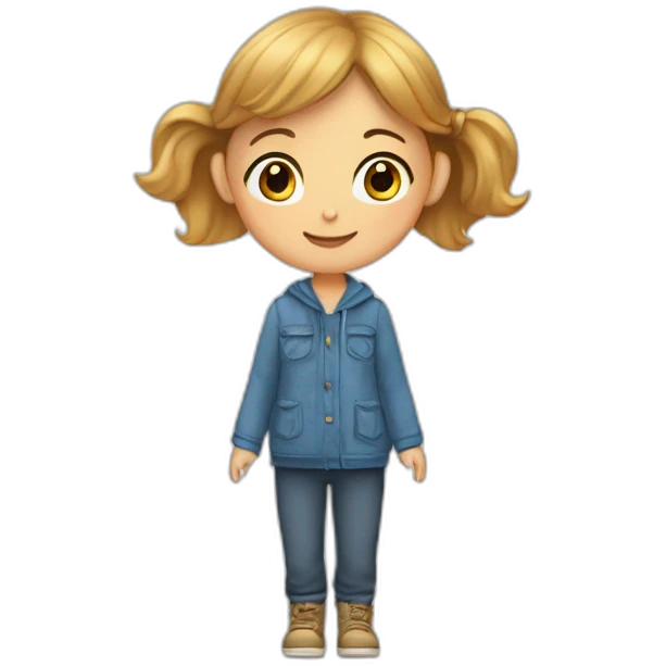 Fille qui fait un câlin à un garcons emoji