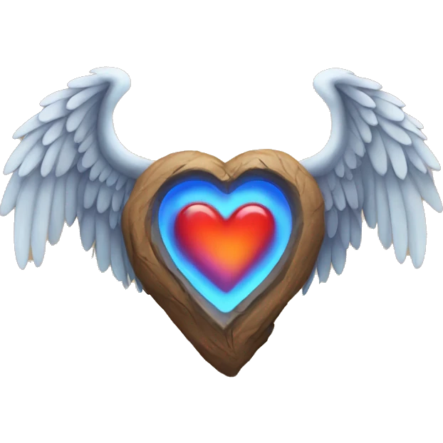 Hearth with wings emoji