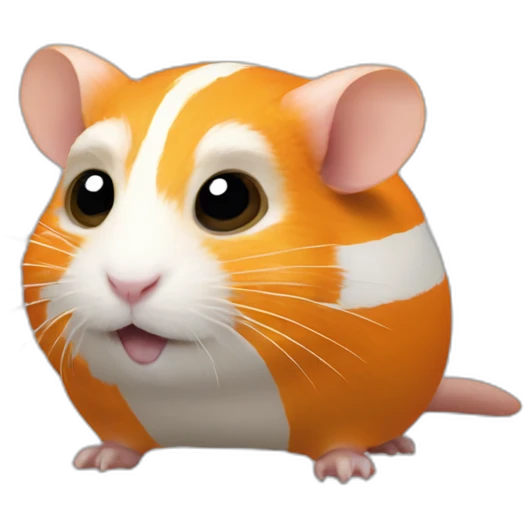 Orange with white stripe Hamster like creature in the Star Wars universes emoji