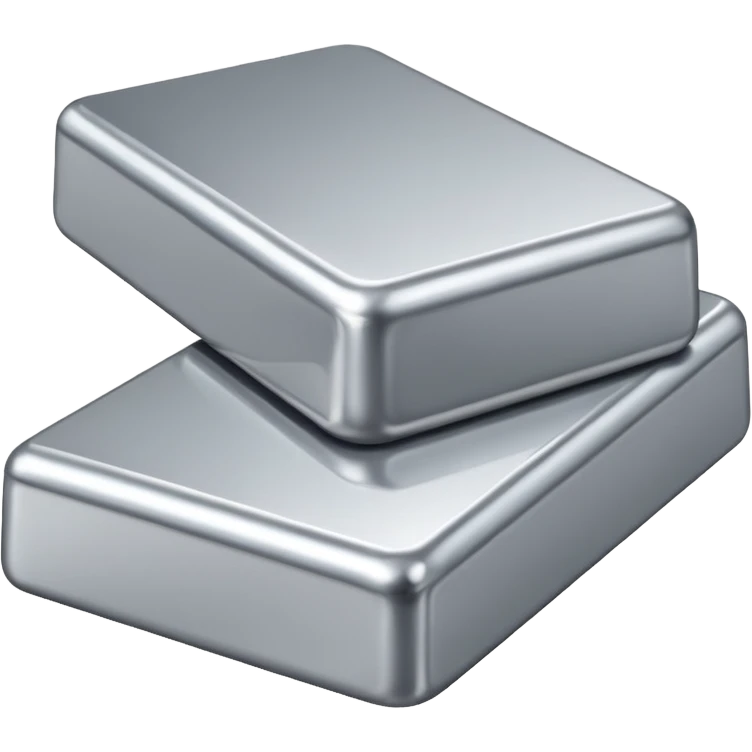 Silver bullion emoji