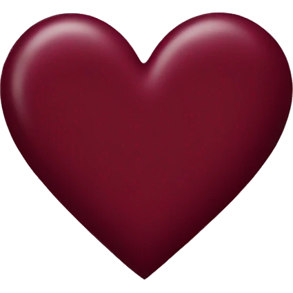 Burgundy heart  emoji