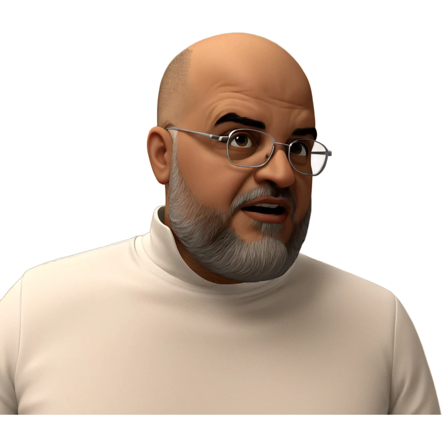 bald meme man in white emoji
