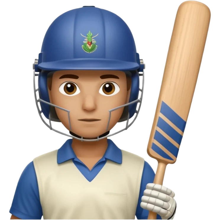 cricket batsman emoji