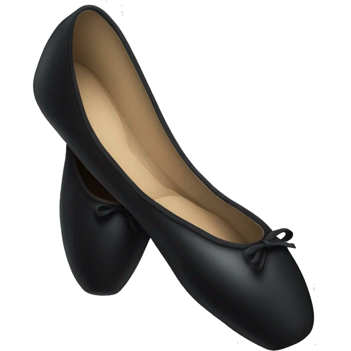Black pointe shoes emoji