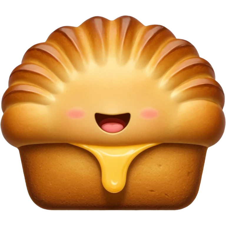 
Madeleine bread. without tail detail. long shape emoji