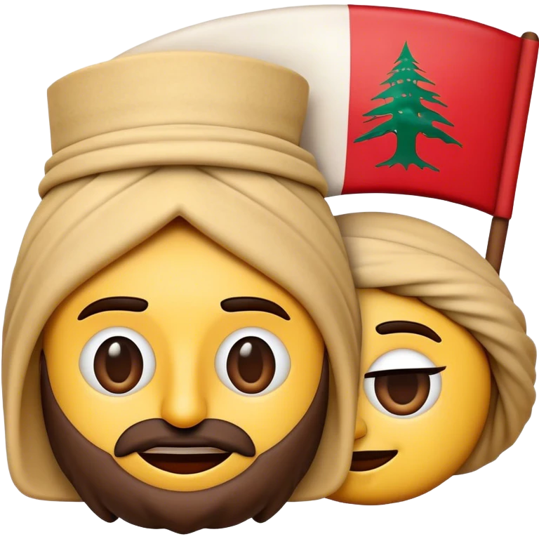 Cinematic Realistic Lebanese Cinema Pop Culture Emoji, showcasing an artistic representation of Lebanon's film heritage rendered with rich textures and dramatic, cinematic lighting. emoji
