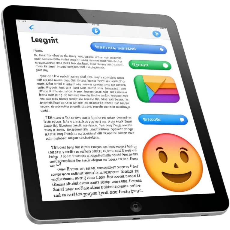 web article on tablet emoji