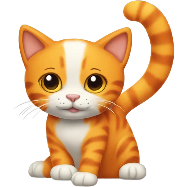 Orange Cat with Snoopy’s￼ emoji