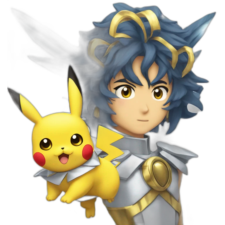 Pikachu saint seiya emoji