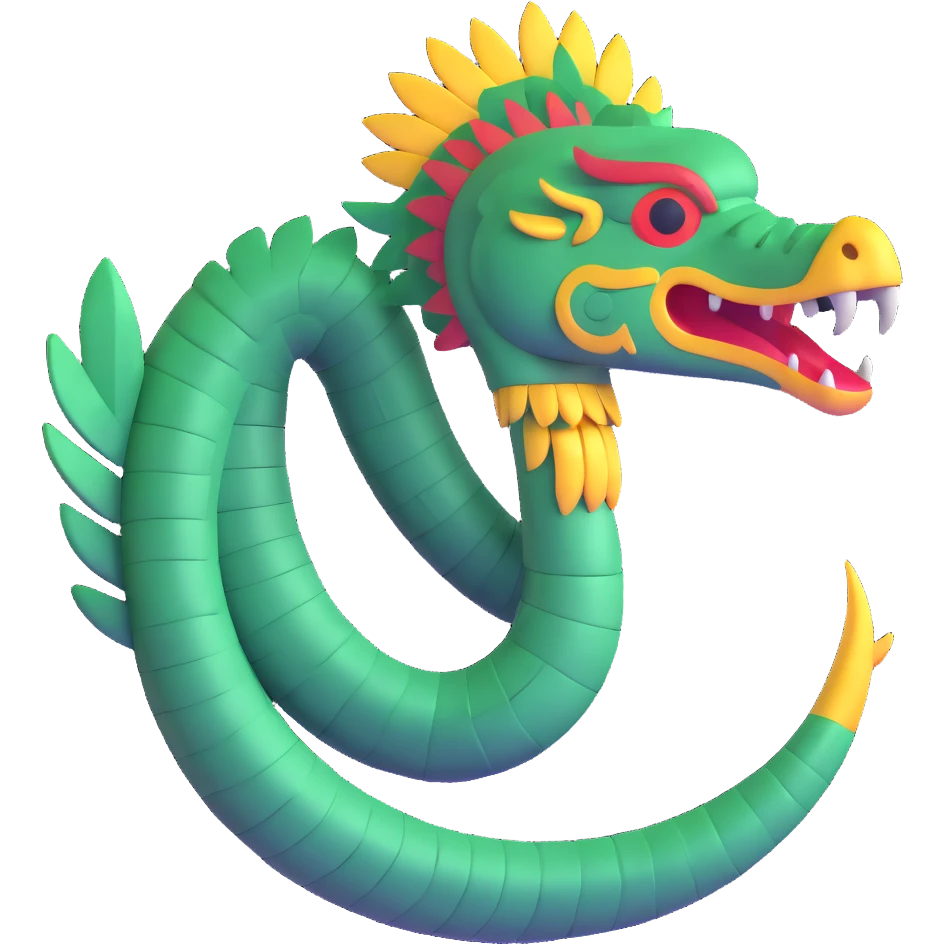 Teotihuacan feathered serpent quetzalcoatl emoji
