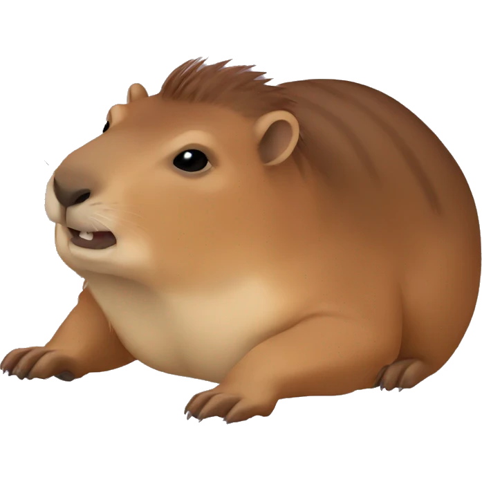 Capibara sacando el dedo emoji